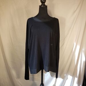 Charlie Paige Elegant Black Crew Neck Sweater - L/XL